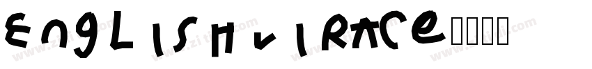 English virace字体转换